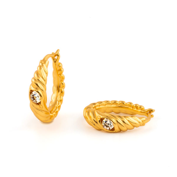 Croissant Hoop Earrings