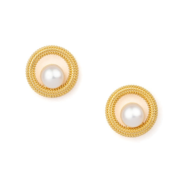 Bubble Pearl Stud Earrings