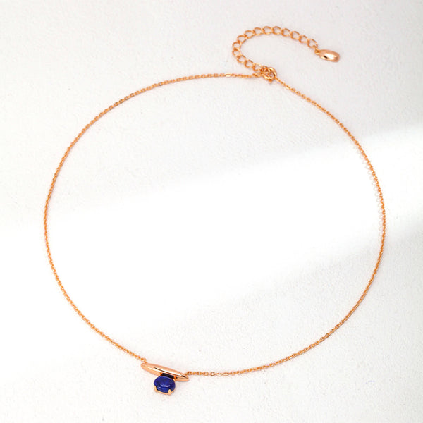 Balance 18K Gold-plated Vermeil on Sterling Silver Lapis Lazuli Stud Necklace