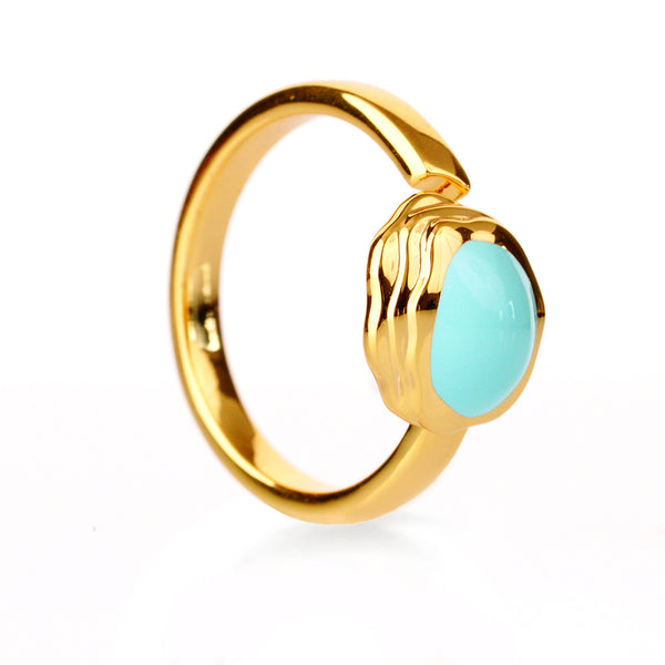 Ocean Breeze Maldives Blue Ring